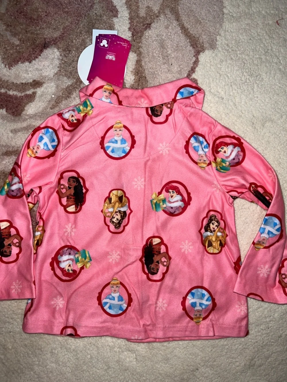 NEW Disney Pink Princess Character Pajama Set